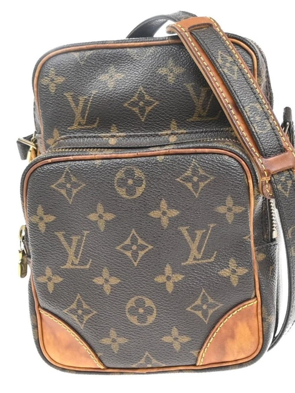 LOUIS VUITTON Amazon Crossbody Shoulder Bag Monogram Leather BN M45236 65KD039